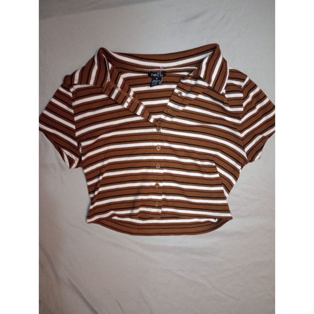 Y2K Preppy Collared Crop